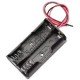 Suporte 2 Pilhas Pequenas AA Canoa Preto - SP2002 Suporte 2 Pilhas Pequenas AA Canoa Preto - SP2002