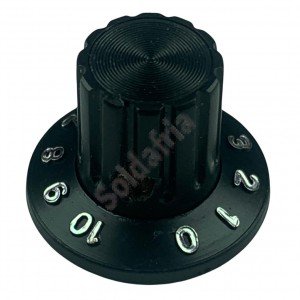 Knob AD-1426 Preto Numerado Com Parafuso Knob AD-1426 Preto Numerado Com Parafuso