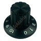 Knob AD-1426 Preto Numerado Com Parafuso Knob AD-1426 Preto Numerado Com Parafuso