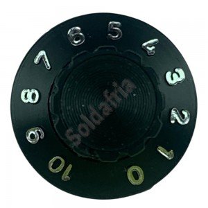 Knob AD-1426 Preto Numerado Com Parafuso Knob AD-1426 Preto Numerado Com Parafuso