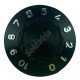 Knob AD-1426 Preto Numerado Com Parafuso Knob AD-1426 Preto Numerado Com Parafuso