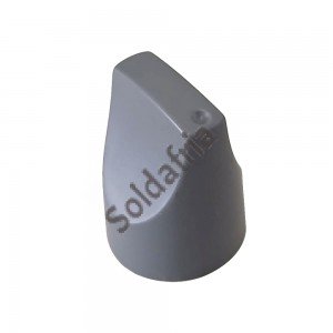 Knob AD Chanfrado UNIC Cinza Para Eixo Liso Ou Estriado Knob AD Chanfrado UNIC Cinza Para Eixo Liso Ou Estriado