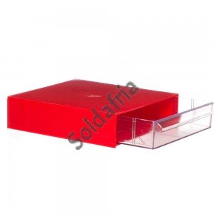 Gaveteiro CG101/5 Vermelho Com 1 Gavetas E 5 Divisórias Gaveteiro CG101/5 Vermelho Com 1 Gavetas E 5 Divisórias