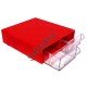 Gaveteiro CG102/5 Vermelho Com 2 Gavetas E 10 Divisórias Gaveteiro CG102/5 Vermelho Com 2 Gavetas E 10 Divisórias