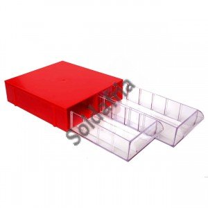 Gaveteiro CG102/5 Vermelho Com 2 Gavetas E 10 Divisórias Gaveteiro CG102/5 Vermelho Com 2 Gavetas E 10 Divisórias