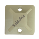 Fixador Adesivo Branco Para Abraçadeira 19X19mm Com 100 pçs