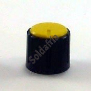 Knob AD-198 Amarelo Sem Saia Indicadora Com Parafuso Knob AD-198 Amarelo Sem Saia Indicadora Com Parafuso