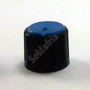 Knob AD-198 Azul Sem Saia Indicadora Com Parafuso Knob AD-198 Azul Sem Saia Indicadora Com Parafuso