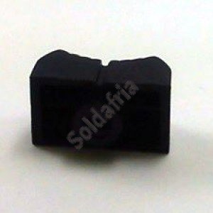 Knob AD-31F Preto Deslizante Knob AD-31F Preto Deslizante