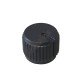 Knob AD-215 Preto Para Eixo Estriado Knob AD-215 Preto Para Eixo Estriado