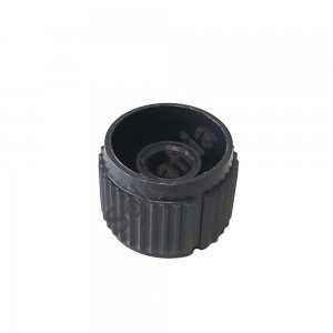 Knob AD-215 Preto Para Eixo Estriado Knob AD-215 Preto Para Eixo Estriado