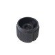 Knob AD-215 Preto Para Eixo Estriado Knob AD-215 Preto Para Eixo Estriado
