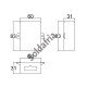 Caixa Patola CP-018 Com Furo Para Conector 31x60x82mm Caixa Patola CP-018 Com Furo Para Conector 31x60x82mm