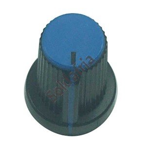 Knob AD-33 Azul Para Eixo Estriado Knob AD-33 Azul Para Eixo Estriado