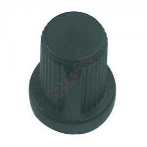 Knob AD-33 Preto Para Eixo Estriado Knob AD-33 Preto Para Eixo Estriado
