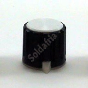 Knob AD-198 Branco Com Saia Indicadora Com Parafuso