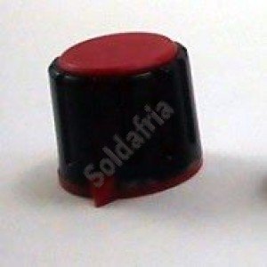 Knob AD-198 Vermelho Com Saia Indicadora Com Parafuso Knob AD-198 Vermelho Com Saia Indicadora Com Parafuso