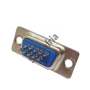 Conector HD15 Femea 180 Graus Solda Fio (DB15 VGA/DE15)