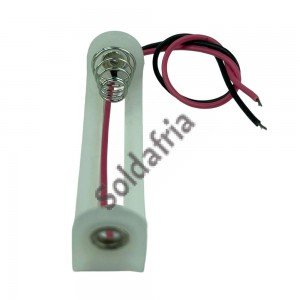 Suporte 1 Pilha Pequena AA Canoa Branco - SP1007 Suporte 1 Pilha Pequena AA Canoa Branco - SP1007