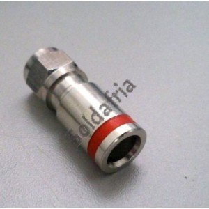 Conector F De Compressao RG59 Vermelho