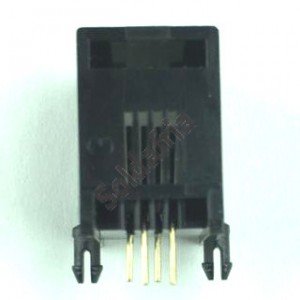 Jack RJ11 4P4C YH55-01 Para Placa Jack RJ11 4P4C YH55-01 Para Placa