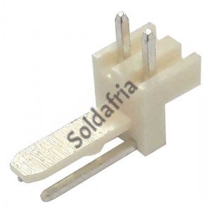 Conector 5046-2 KK 2 Vias Macho 90 Graus 2,54mm