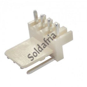 Conector 5046-4 KK 4 Vias Macho 90 Graus 2,54mm