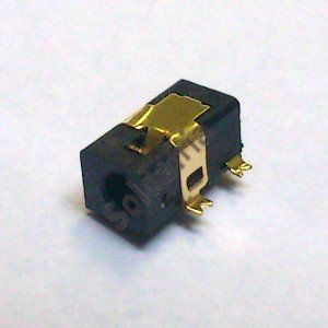 Conector Jack Smd DC-103B 4T Dourado