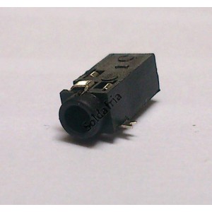 Conector Jack Smd PJ-218 2,5mm 4T Prata