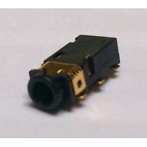 Conector Jack Smd PJ-242-2 2,5mm 6T Dourado