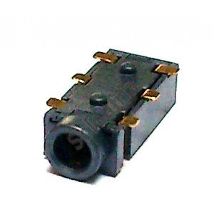 Conector Jack Smd PJ-242D 2,5mm 6T Dourado