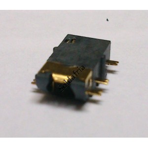 Conector Jack Smd PJ-31060-6 (1,4) 3,5mm 6T Dourado