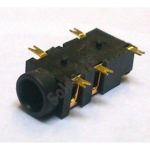 Conector Jack Smd PJ-327A 3,5mm 5T Dourado