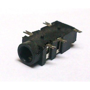 Conector Jack Smd PJ-327A-2 3,5mm 5T Prata