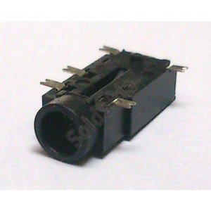 Conector Jack Smd PJ-381 3,5mm 5T Prata