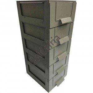 Gaveteiro CG3005/5 Ecológico 5 Gavetas 25 Divisórias Cinza Gaveteiro CG3005/5 Ecológico 5 Gavetas 25 Divisórias Cinza