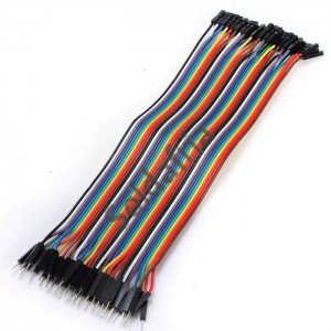 Cabo Com 40 Vias Tipo Jumper Macho X Femea 20cm Para Arduino Cabo Com 40 Vias Tipo Jumper Macho X Femea 20cm Para Arduino