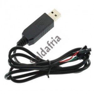 Cabo Conversor USB Para Serial 4 Pinos TTL 5V PL2303 Cabo Conversor USB Para Serial 4 Pinos TTL 5V PL2303