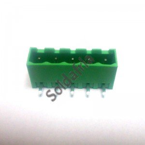 Borne 2EDGRC-5,0 Macho 90 Graus 5 Terminais Passo 5mm