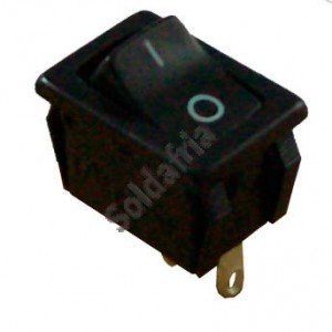 Chave Gangorra FK-300-1-1-A L/D Preta 6A Com Gravação Chave Gangorra FK-300-1-1-A L/D Preta 6A Com Gravação