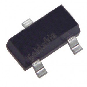 Transístor SMD BC807-25 SOT23 Fitado Transístor SMD BC807-25 SOT23 Fitado