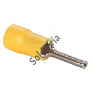 Terminal Tipo Pino PTV-5,5-13 Amarelo Isolado 12/10 AWG