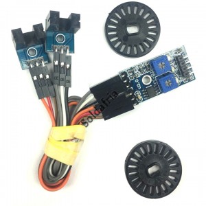 Sensor Velocidade Duplo Infra Vermelho Com 2 Discos Módulo Para Arduino