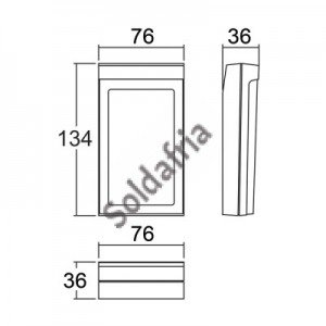 Caixa Patola CP-012 30x76x134 - Painel Fechado Caixa Patola CP-012 30x76x134 - Painel Fechado