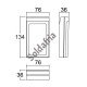 Caixa Patola CP-012 30x76x134 - Painel Fechado Caixa Patola CP-012 30x76x134 - Painel Fechado