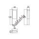 Caixa Patola CR-100 Preta 22x44x126mm Caixa Patola CR-100 Preta 22x44x126mm
