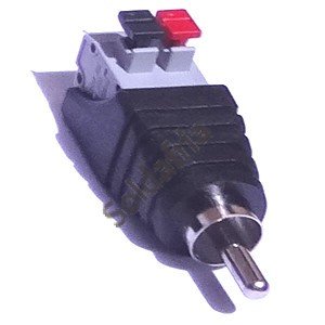 Adaptador Borne De Pressão spring Para RCA Macho FL-08 Adaptador Borne De Pressão spring Para RCA Macho FL-08
