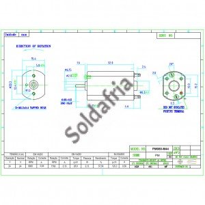 Motor DC - Imã Permanente PM080-M44