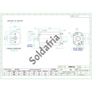 Motor DC - Imã Permanente PM080-AU-NX