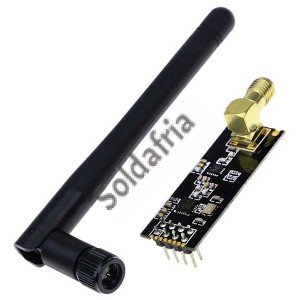 Módulo Transceptor 2,4Ghz NRF24L01+ Com Conector/Antena SMA Módulo Transceptor 2,4Ghz NRF24L01+ Com Conector/Antena SMA